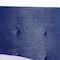 Baxton Studio Caprice Modern and Contemporary Glam Navy Blue Velvet Fabric Twin Size Panel Bed 183-11256-Zoro - alternate 7